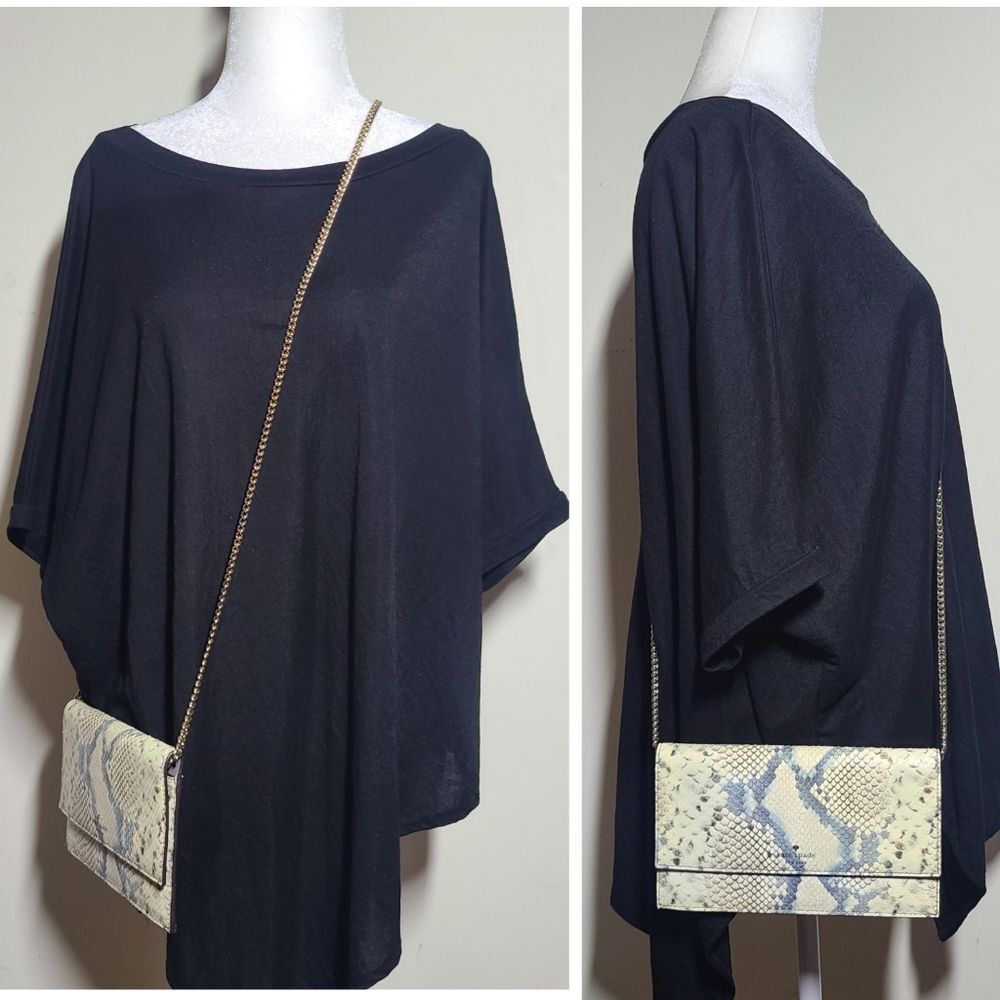 Kate Spade|Snake Print Convertible Crossbody Clutch